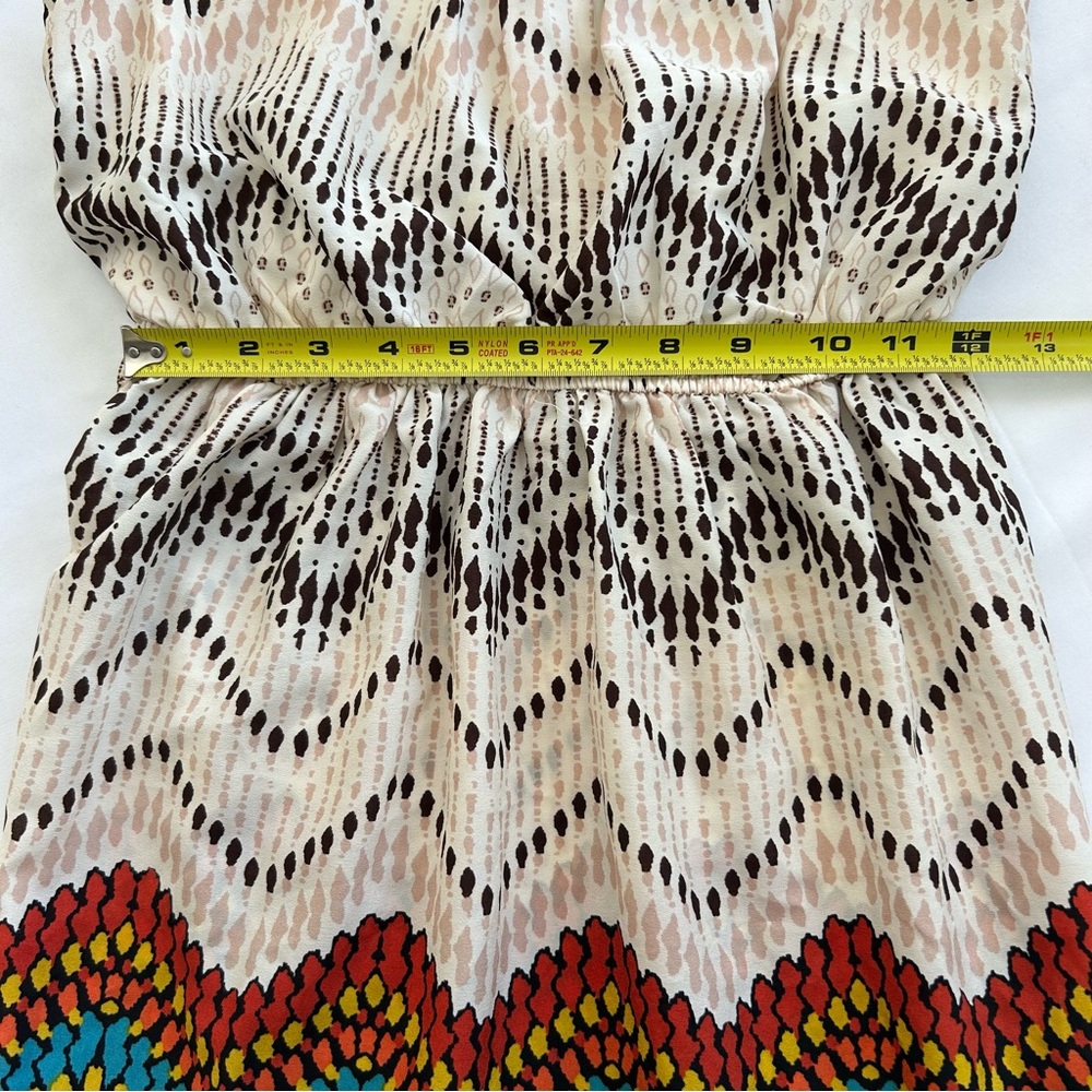 Bohemian Multicolored, Beaded, Three Pink Hearts brand dress size small - Picture 12 of 13
